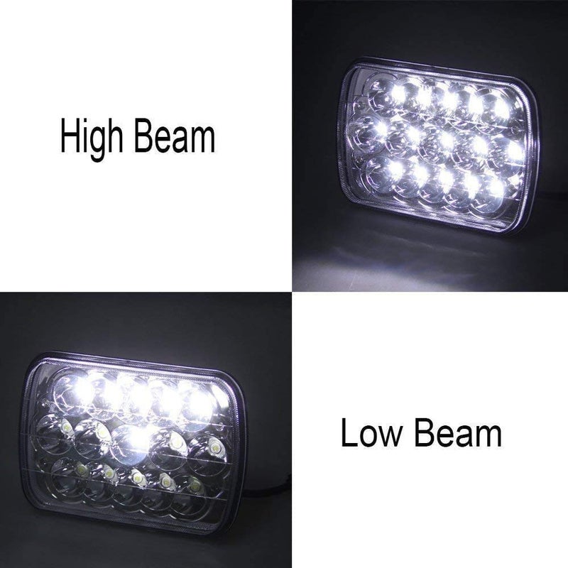 AMUNIESUN DOT Approved 4PCS LED Headlights Compatible With Western Star 4900 Semi Truck Peterbilt 357 378 4x6" Inch Super Bright Sealed High Low Beam Replacement Kit H4651 H4652 H4656 H4666 H6545 H4642 H4668 - Image 2